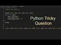 Python Interview Questions and Answers Guess The Output Python Tricky Questions