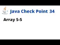 Java Check Point 34 - Array 5-5
