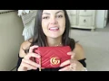 GUCCI MARMONT SUPER MINI REVIEW WHAT FITS INSIDE CHANEL WOC COMPARISON