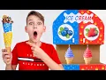 Download Lagu Five Kids Play Ice Cream Machine \u0026 Fruit Smoothies