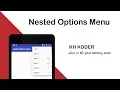Android Nested Options Menu