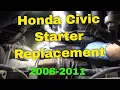 Honda Civic Starter Replacement 2006 2006-2011 Similar