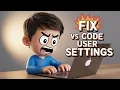 How to Fix Reset Unable to Write into User Settings in Visual Studio Code Tutorial