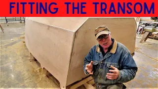 S2E17 Fitting the Transom || Learning to See with your Hands || Building a Wave Rover 650