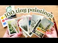 My best tips for painting tiny paintings - let s paint 100 in a year together
