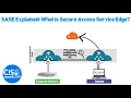 What is Secure Access Service Edge SASE