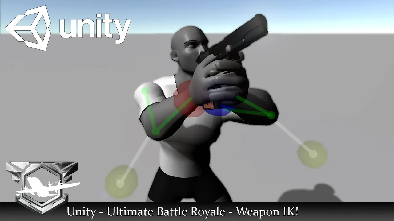 Unity - Ultimate Battle Royale Series - 9 -Weapon IK! (Free Weapon Model in the Description!)