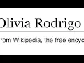 Olivia Rodrigo Listen to the Wikipedia article