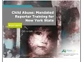 Course Child Abuse Mandated Reporter Training in New York State