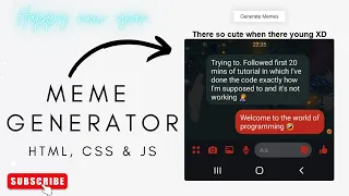 Meme Generator HTML CSS JS
