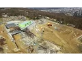 DJI Inspire 1 Drone around the Future Allegany High School in Cumberland Maryland 4k