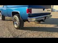 Start Up 1980 Chevrolet K10 Silverado Big Block 502 Crate Engine