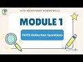 HOTS Reflection Questions Module 1 Solution