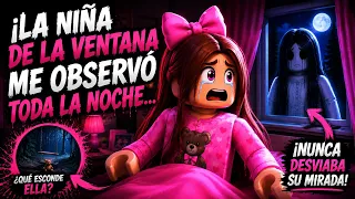 😱 LA NIÑA DE LA VENTANA ME ESTUVO OBSERVANDO TODA LA NOCHE... | Historia de Terror en #Roblox #fy