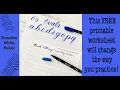Game Changer Try this Calligraphy Worksheet