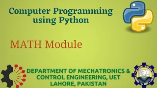 Python Programming Basics to Advanced Math Module in Python Lab 03 P-3