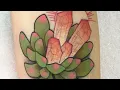 Tattoo Timelapse Crystal Succulent