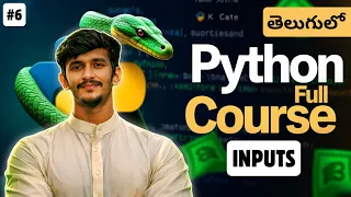 Python Full Course in Telugu Input in Python input Function 6