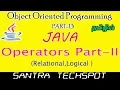 JAVA Beginners Tutorial in Tamil Operators Relational Logical in java