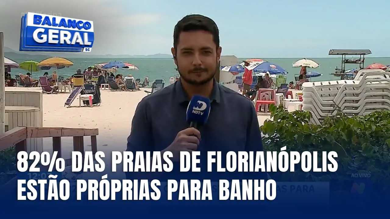 Florianópolis se prepara para o verão com 82% das praias próprias para banho