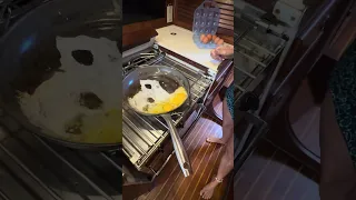 Cooking on a sailboat