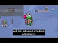 How to float in Terraria 1 4 with some echo blocks technically you re stepping on something btw