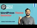 How to Use WordPress Theme Detector WWW TOOLSBOX COM