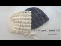 easy crochet bonnet for adult tutorial how to crochet a hat beginner friendly