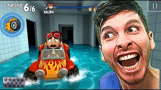 ENTRÉ a los BACKROOMS de AGUA de BEACH BUGGY RACING !!
