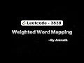 LeetCode Problem 3838 Weighted Word Mapping