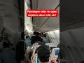 Download Lagu Passenger tries to open airplane door on Korean Air A330 #airbus #aviation #turbulence