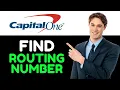 HOW TO FIND ROUTING NUMBER ON CAPITAL ONE APP 2024 FULL GUIDE