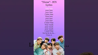 Home BTS Lyrics Bts Btsarmy Home Shorts 