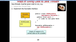 Java Threads Ways of Giving Code to a Thread