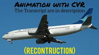 Garuda Indonesia Flight 200 Crash Animation with CVR On