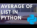 Find the Mean of a List in Python Easy Tutorial