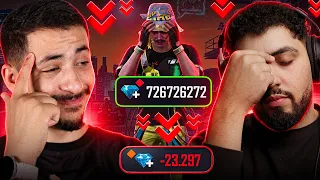 تخريب حساب الحر 😱 لن يبقى صديقي بعد هذا الفيديو 😈 صرت له كل الجواهر 🔥
