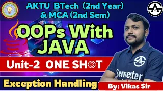 AKTU OOPs With Java Unit-2 One Shot Marathon Btech 2nd Year MCA 2nd Sem SemesterAdda
