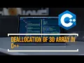 Deallocation of 3D Array in C 2020