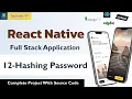 Hashing Password Building a Fullstack React Native Application React Native Project
