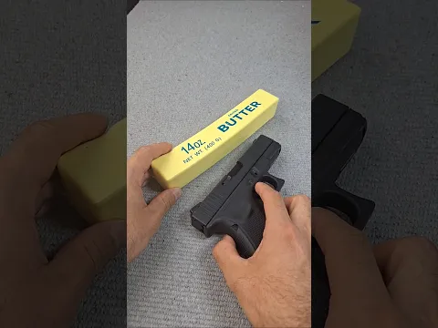 Glock Airsoft vs XXXL Butter #airsoft