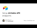 Setup Airtable API