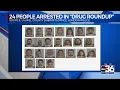 24 people arrested after drug task force investigation by Laurel Co officers