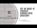 JavaScript Fibonacci Challenge - SOLVED