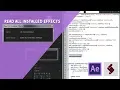 ExtendScript Tutorial Read All Installed Effects