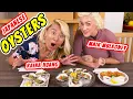 Raina Huang x Mair Mulroney REACTIONS Americans eat Cultured Japanese Oysters