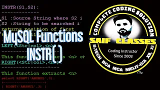 INSTR - MySQL functions