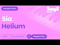 Download Lagu Helium - Sia | Fifty Shades Darker (Piano Karaoke)