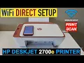 HP DeskJet 2700e WiFi Direct Setup Using Inbuilt Printer WiFi