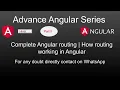 Advanced angular 10 tutorial in Hindi Part - 5 Angular routing